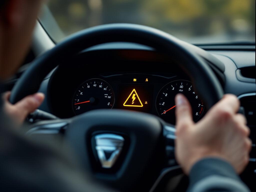 Voyant zigzag orange Dacia Sandero